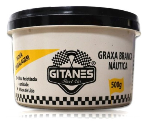 Graxa Branca Naútica Automotiva E Motos Antioxidante 500g