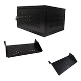 Gabinete 5ru F40 + 2 Bandeja De 25 Cm + Tuercas Canastillas