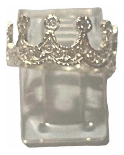 Anillo De Princesa Diamantado Con Swarovski Plata Fina .925