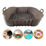 Cesto Forma Silicone Airfryer 20,5 Cm Protetor Antiaderente