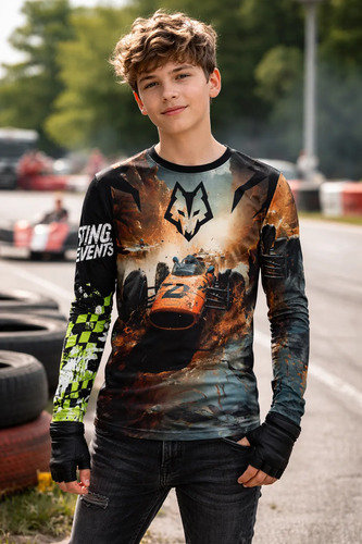 Playera Niño Formula 1 Wolf Racing Jersey Deportes Extremos  | Meses sin interés