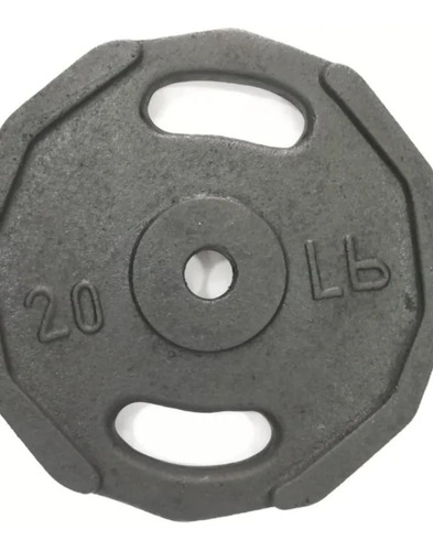 Discos 20lb Hierro Mancuerna Barra Pesa Gym 2.5cm