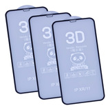 Kit Com 3x Películas Vidro 3d 5d Para iPhone XR / iPhone 11