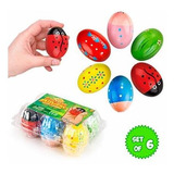 Ipidipi Toys Funky Egg Shakers Maracas For Kids 6-pack Natur