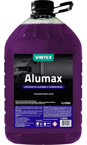 Alumax 5l Limpa Alumínio Baú Caminhão Aro Vonixx
