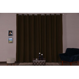 Cortina Blackout Tecido Corta Luz 2,00x1,80 Marrom