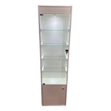 Vitrina Con Puerta Y Cerradura Mueble Exhinidor Melamina