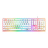 Teclado Gamer Luz Rgb Led Español Latinoamérica Alámbrico