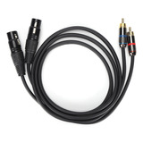 Cable Jorindo Dual Xlr Hembra A Dual Rca Xlr A Rca