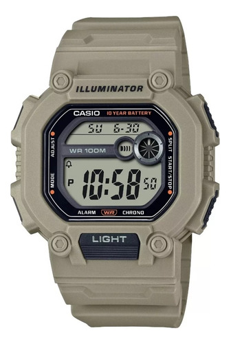 Reloj Casio W737 Hs-5a Verde Militar