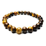 Merut Pulsera Artesanal Ojo De Tigre Natural 6mm