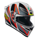 Casco Agv K1 S Blipper Gris/rojo