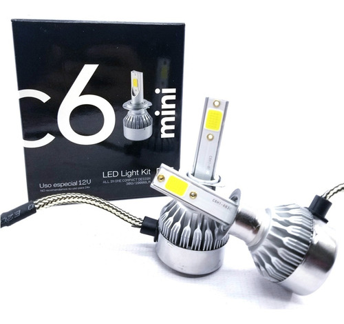 Kit Cree Led H4 6ta Generacion C6 + 2 Led T10 Free Autos 