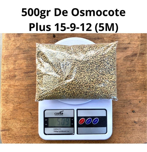 Fertilizante Adubo Osmocote Plus 15-9-12 (5m) - 500g