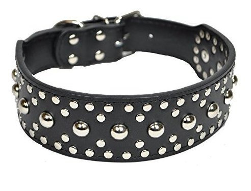 Downtown Pet Supply - Collar De Perro Tachonado De Cuero De