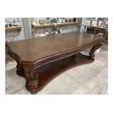 Mesa De Comedor  De Lujo Labrada Maderas Finas Elegante