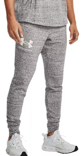 Pants Fitness Under Armour Rival Terry Gris Hombre 1361642-1