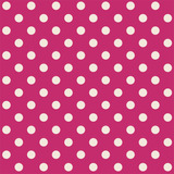 Tricoline Poá Médio Peri Branco F. Pink Escuro 50cm X 1,50mt
