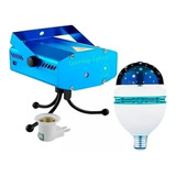 Set 3 Piezas Laser Proyector + Adaptador + Foco Estrellas 