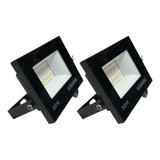 Kit 2 Refletor Led 30w Luz Branca  A Prova D´água Holofote