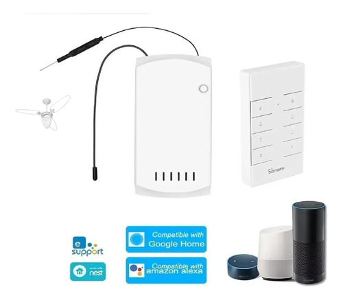 Sonoff-ifan03 Wi-fi Ventilador De Teto E Controlador De Luz