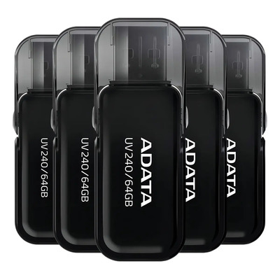 Kit 5 Memoria Usb Adata De 64gb 2.0 Color Negro Color Blanco | Envío gratis