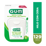 Gum Hilo Dental Dental Floss Sabor A Menta Con Cera X 129m