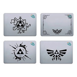 Zelda Triforce Sticker Portatil Kit De 4 Vinilos