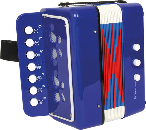 Acordeon Infantil Vallenato Niños Niñas Azul ¡ Sonido Real!