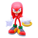 Boneco Sonic The Hedgehog Knuckles Anel Esmeralda Sega