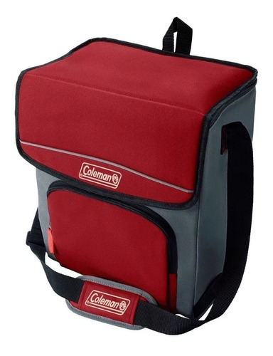 Bolso Térmico Coleman Conservadora 34 Latas 30 Hs Frío Bordo Color Rojo