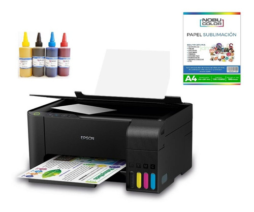 Kit Sublimación Impresora Epson L3250 Tintas + Hojas Premiun