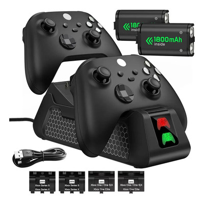Cargador Control Para Xbox One Recargables 1800mah 2 Pilas