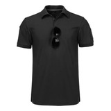 Playera Polo Casual Camisa Slim Manga Corta Táctica Militar