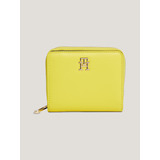 Billetera Iconic Mediana Monograma Amarillo Tommy Hilfiger