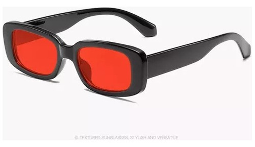 Lentes De Sol Retro Vintage Marco Cuadrado Negro Unisex