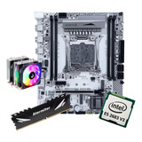 Kit Gamer Placa Mãe X99 White Intel Xeon E5 2683 V3 32gb + C