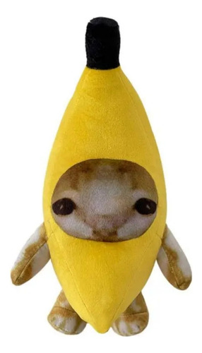 Peluche Banana Cat Happy Happy Happy Tik Tok Felpa  20 Cm