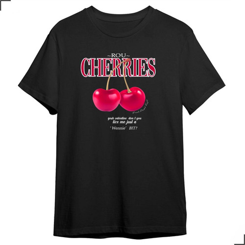 Camiseta Tumblr Valentine Cherry Moda Viral Cherries Tshirt