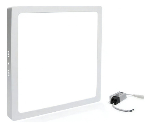 Painel Plafon Led Sobrepor Quadrado 24w Branco Frio 6500k Bivolt