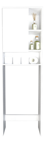 Mueble Organizador Sobre Inodoro Moderno P/ Baño Botiquin ++ Color Blanco Everest