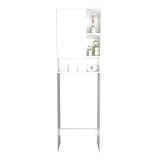 Mueble Organizador Sobre Inodoro Moderno P/ Baño Botiquin ++ Color Blanco Everest