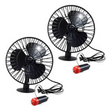 Juego Mini Ventilador Plastico Auto Camioneta 12v Reforzado