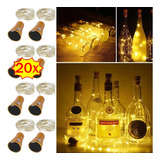 Kit 20 Luces Botella Cadena Navidad