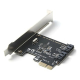 Adaptador Expansor Pci-e 3.0 X1 Hacia 2 Puertos Sata