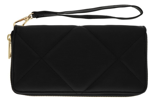 Cartera Negro Acolchada 869-01