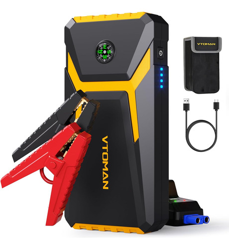 V6 Jump Starter, Caja De Arranque Portátil De Pico De 1500 A