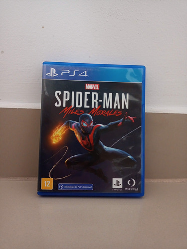 Marvel Spider-man Miles Morales Ps4 Usado Mídia Física