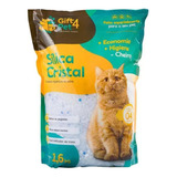 Areia Sílica Cristal Para Gatos Gift4 Pet 1,6kg