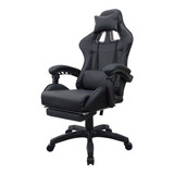 Silla De Escritorio Desillas Pro Gamer Extreme Ergonómica  Negra